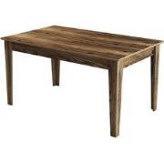 Eettafel met opbergruimte decor notenhout L145 cm - MILAN