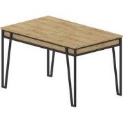 Uitschuifbare eettafel van 132 tot 170 cm in antracietgrijs - PAL