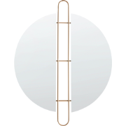 ATTIN - Wandspiegel - Goud  - IJzer