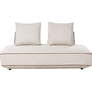 SEILLANS - Chaise longue - Beige - Polyester