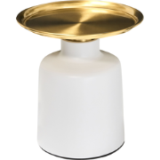 DOVE - Bijzettafel - Wit/Goud - Metaal