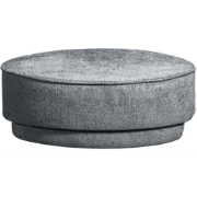 vtwonen Pearl Poef - Chenille - Denim Melange - 28xØ80