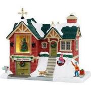 Kerstdorpminiatuur The Little Brick House 16x28x21 cm