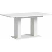 Motion Eetkamertafel Dubbele Kolomvoet Wit