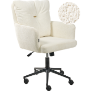 ALPINE - Bureaustoel - Gebroken wit - Bouclé