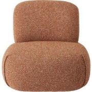 Draaistoel in koraalstof CESAR