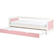 GRAVELINES - Onderschuifbed - Roze - 90 x 200 cm - Dennenhout