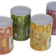 Benson spaarpot - Euro - 8 x 13 cm - Assorti - Per stuk