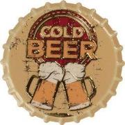 Clayre & Eef Magneet Ø 7x2 cm Rood Metaal