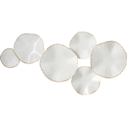 NEODYNIUM - Wanddecoratie - Wit/Goud - IJzer