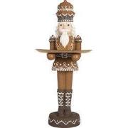 Clayre & Eef Kerstdecoratie Beeld Notenkraker 11x13x40 cm Bruin Kunsts...