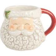 Clayre & Eef Mok Kerstman 550 ml Wit Keramiek