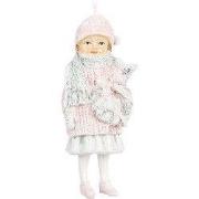 Clayre & Eef Kersthanger Kind 11 cm Rood Zwart Kunststof