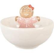 Clayre & Eef Decoratie schaal 700 ml Wit Keramiek