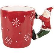 Clayre & Eef Mok Kerstman 400 ml Rood Keramiek