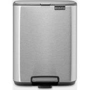 Bo Pedaalemmer, 7 liter, stil sluitend, kunststof binnenemmer - Matt S...