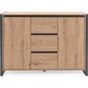 Dressoir 2 deuren 3 lades L120 cm - DENVER