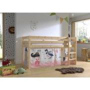 LUCEVI - Pino Halfhoogslaper H115CM + Ladder + Princess Sophie Gordijn...