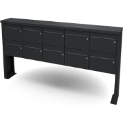 Multibox brievenbus 5 breed 2 hoog zwart