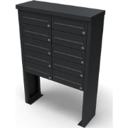 Multibox brievenbus 2 breed 5 hoog zwart