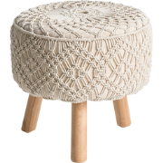 MANZAI  - Voetenbank - Beige - 40 x  cm - Katoen