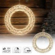 Kerstkrans van lichtjes met 720 warmwitte LED's Ø 50 cm met timer voor...