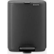 Bo Pedaalemmer, 7 liter, stil sluitend, kunststof binnenemmer - Minera...