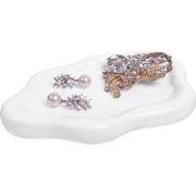 QUVIO Wit dienblad - Organisch - Keramiek - Wit