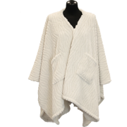 Unique Living - Omslagplaid Clio 148x160cm - Dove White