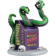 Halloweenminiatuur Drop Dead Box 5x10x16 cm