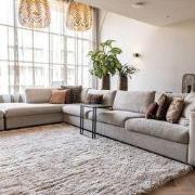 Hoogpolig vloerkleed Fender wit/creme Wit; Creme - Polyester - 240 x 3...