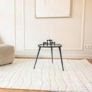 Scandinavisch vloerkleed Malin creme/wit Wit; Creme - Polyester - 200 ...