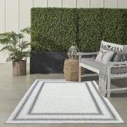 Belize Indoor & Outdoor Crème / Grijs vloerkleed - Kader - 160 X 230 C...