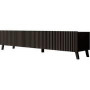 Meubella - TV-Meubel Pepinos 2 - Mat zwart - 200 cm