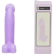 Candle - Dick - Wax - Lilac - 160gram - 7x5,5x17cm