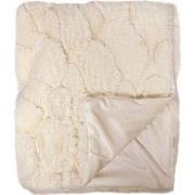 POMMELIEN - plaid 130x160 cm - organisch patroon - Cannoli Cream - bei...