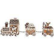 Clayre & Eef Kerstdecoratie Kerstboom 33x10x15 cm Bruin Kunststof