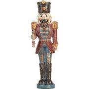 Clayre & Eef Beeld Notenkraker 7x6x21 cm Rood Kunststof