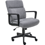 BYRON - Bureaustoel - Grijs - Stof