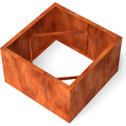 Artesa rechthoekige plantenbak cortenstaal L100 x B100 x H60 cm