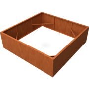 Artesa Rechthoekige plantenbak cortenstaal L200 x B200 x H60 cm