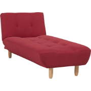 ALSTEN - Chaise longue - Rood - Symmetrisch - Polyester