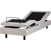 DUKE - Eenpersoonsbed - Beige - 90 x 200 cm - Polyester