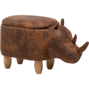 RHINO - Hocker - Lichtbruin - Kunstleer