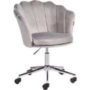 MONTICELLO - Bureaustoel - Grijs - Fluweel