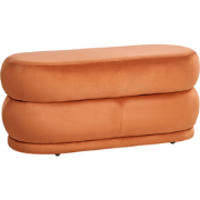 ELLENDALE - Bankje - Oranje - Fluweel