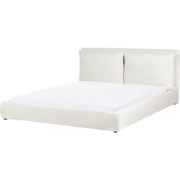BAJONNA - Tweepersoonsbed - Off-white - 180 x 200 cm - Stof