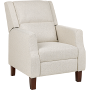 EGERSUND  - TV-fauteuil - Lichtbeige - Fluweel