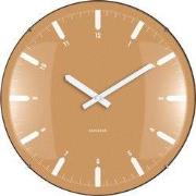 Wandklok Realista Dome - Geel - 35x35x35cm