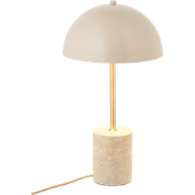 Lily marmer tafel lamp zand - Ø 25 x 45 cm